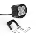 Picture of XK Glow Round XKchrome 20w LED Cube Light w- RGB Accent Kit w- Cntrlr Fog Mount- Driving Beam 2pc