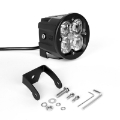 Picture of XK Glow Round XKchrome 20w LED Cube Light w- RGB Accent Kit w- Controller-Fog Mount- Spot Beam 2pc