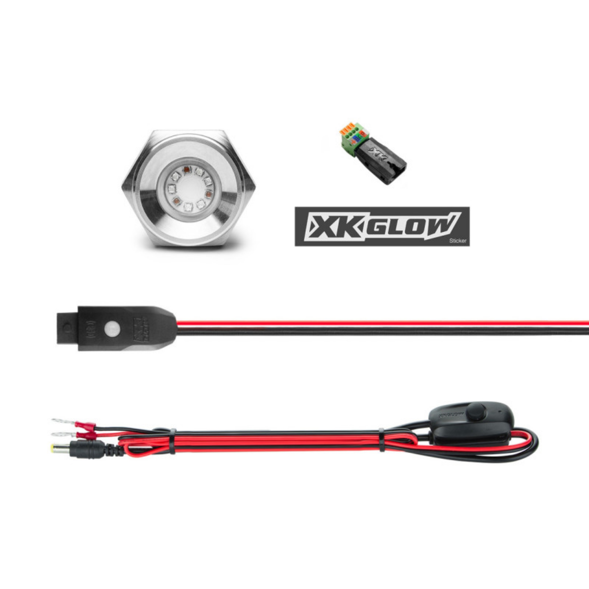 Picture of XK Glow RGB LED DRAIN PLUG LIGHT KIT FOR BOAT 1PC 13W