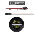Picture of XK Glow Black Bezel 5-75in XKchrome LED headlight