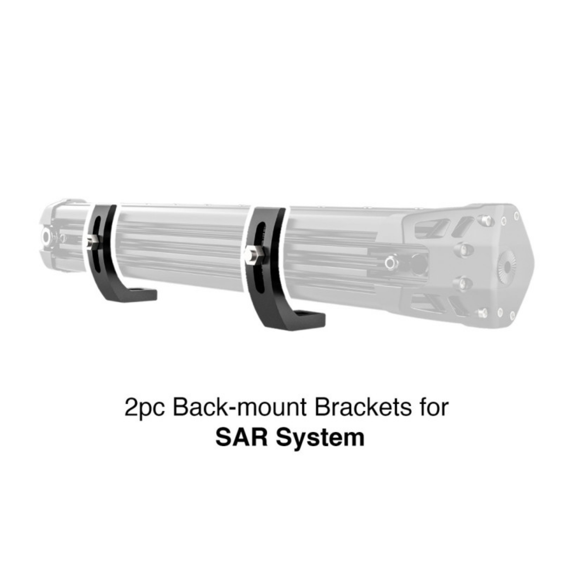 Picture of XK Glow Back Mount Brackets for SAR Search Light Bars 2pc