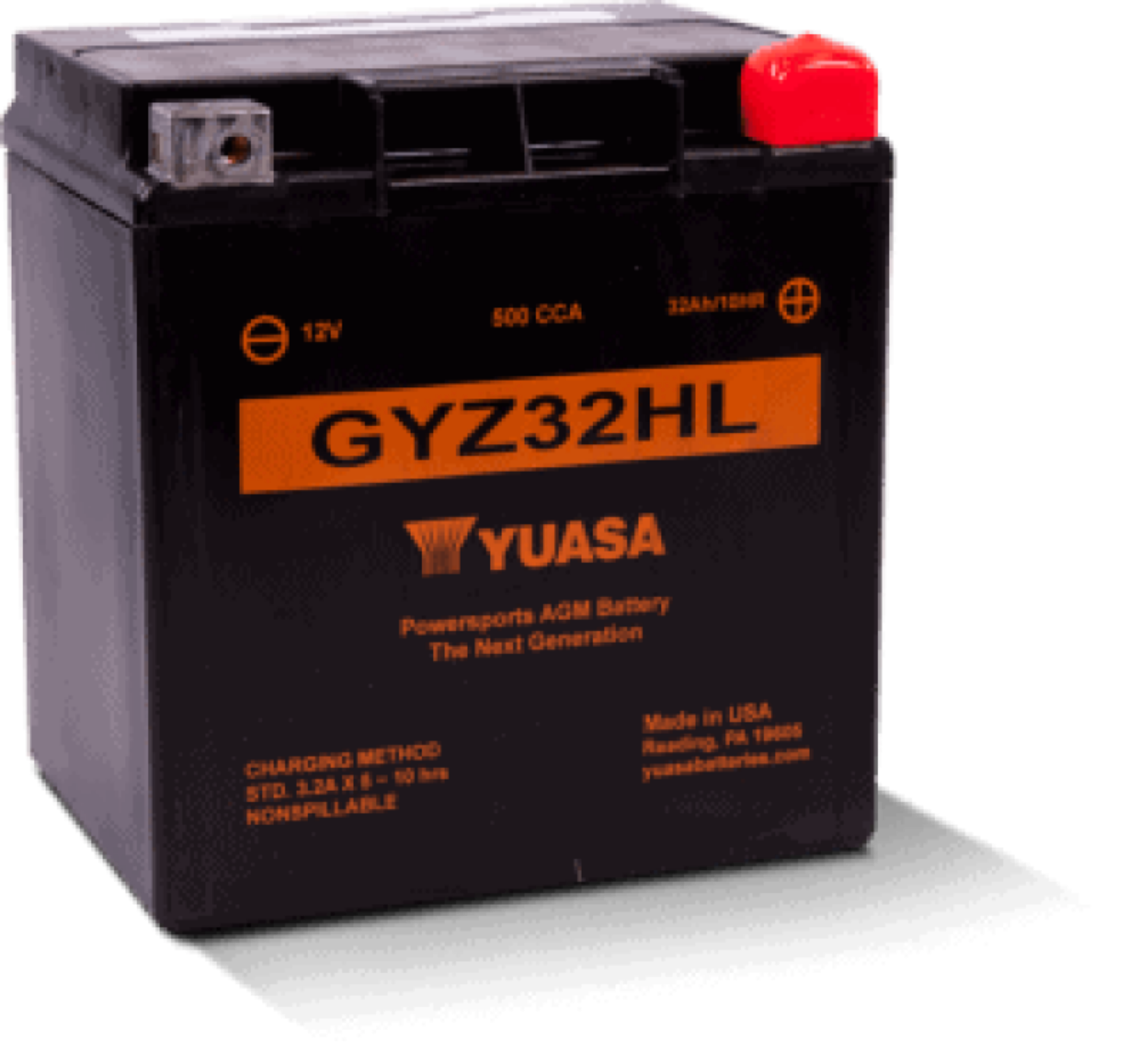 Picture of Yuasa GYZ32HL High Performance Maintenance Free AGM 12-Volt Battery