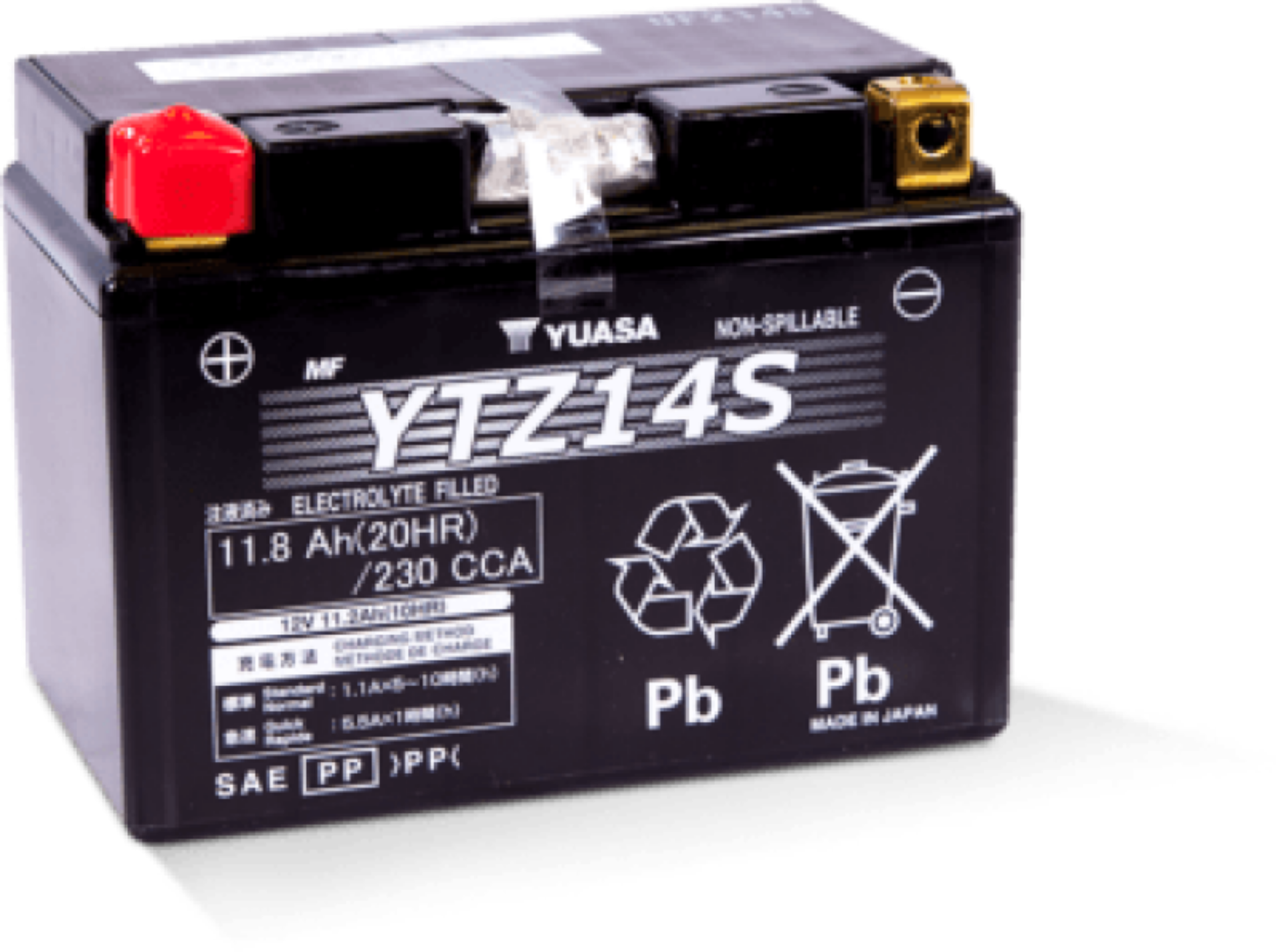 Picture of Yuasa YTZ14S Maintenance Free AGM 12-Volt Battery