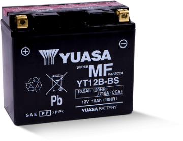 Picture of Yuasa YT12B-BS Maintenance Free 12-Volt AGM Battery w-Bottle