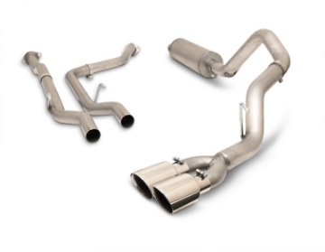 Picture of Gibson 2022 Toyota Tundra 3-5L-T V6 5-5ft bed 2-5in Cat-Back Dual Sport Exhaust - Stainless