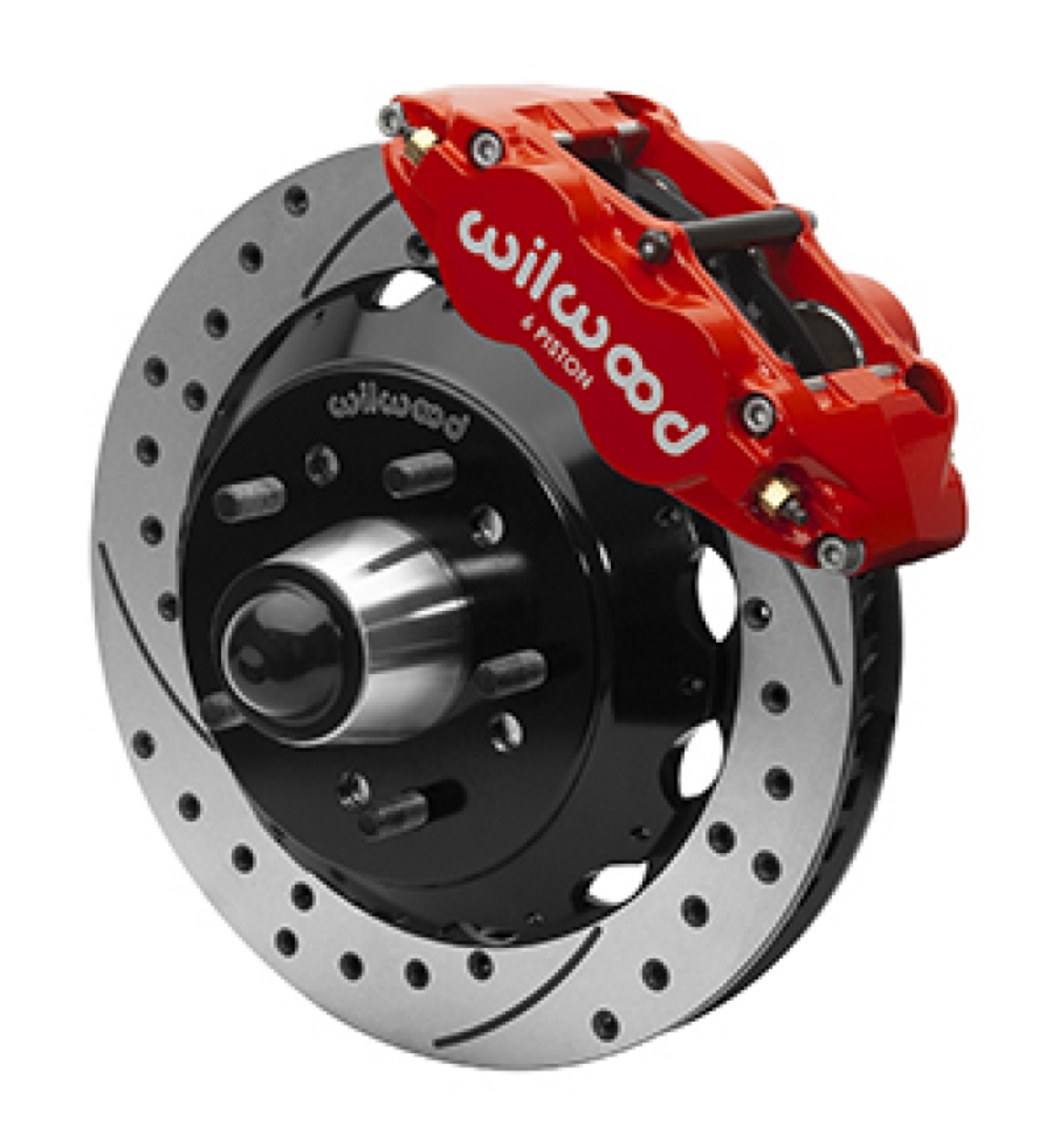 Picture of Wilwood Superlite 6R Front Brake Kit for 63-87 Chevy C10 Prospindle13-06 in Diameter, Red Calipers