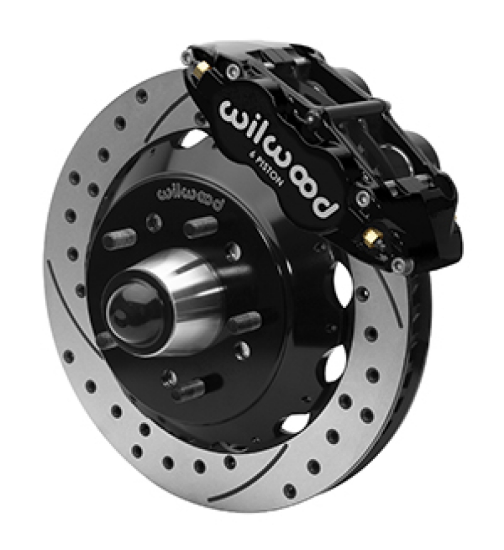 Picture of Wilwood Superlite 6R Front Brake Kit for 63-87 Chevy C10 Prospindle 13-06 in Diameter Black Calipers