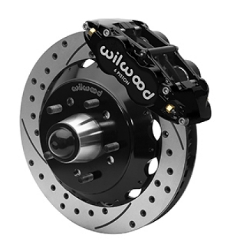 Picture of Wilwood Superlite 6R Front Brake Kit for 63-87 Chevy C10 Prospindle 13-06 in Diameter Black Calipers