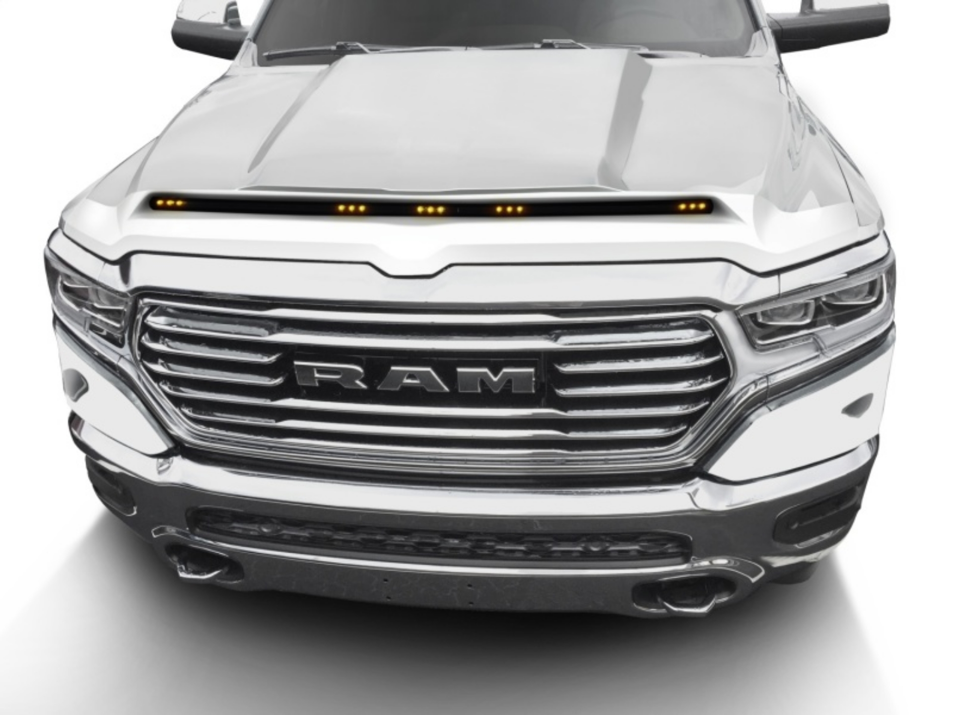 Picture of AVS 19-22 RAM 1500 Excl- Sport Hood Aeroskin Lightshield Color Match Hood Protector - Ivory Pearl