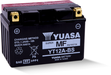 Picture of Yuasa YT12A-BS Maintenance Free AGM 12-Volt Battery w-Bottle