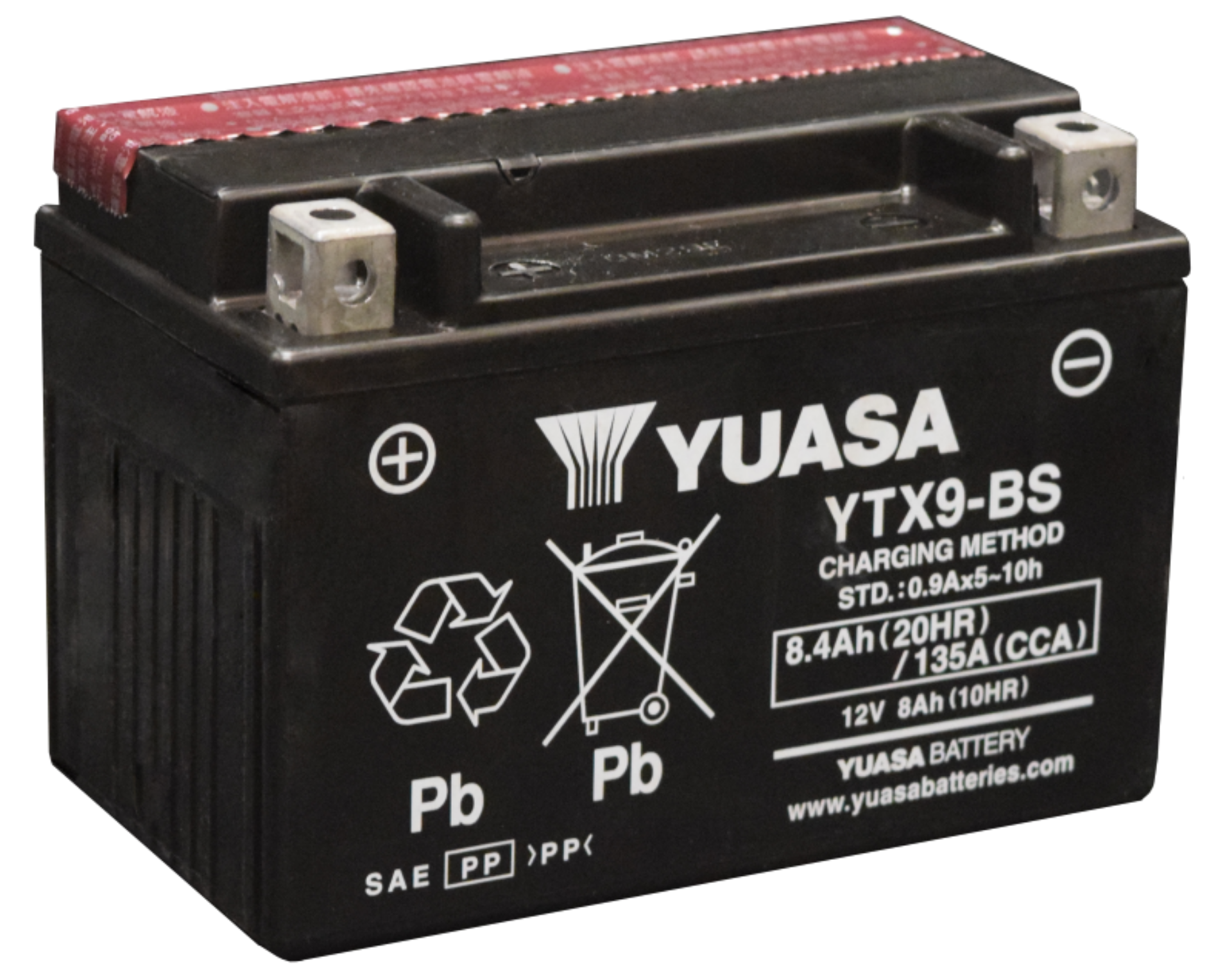Picture of Yuasa YTX9-BS Maintenance Free AGM 12 Volt Battery Bottle Supplied