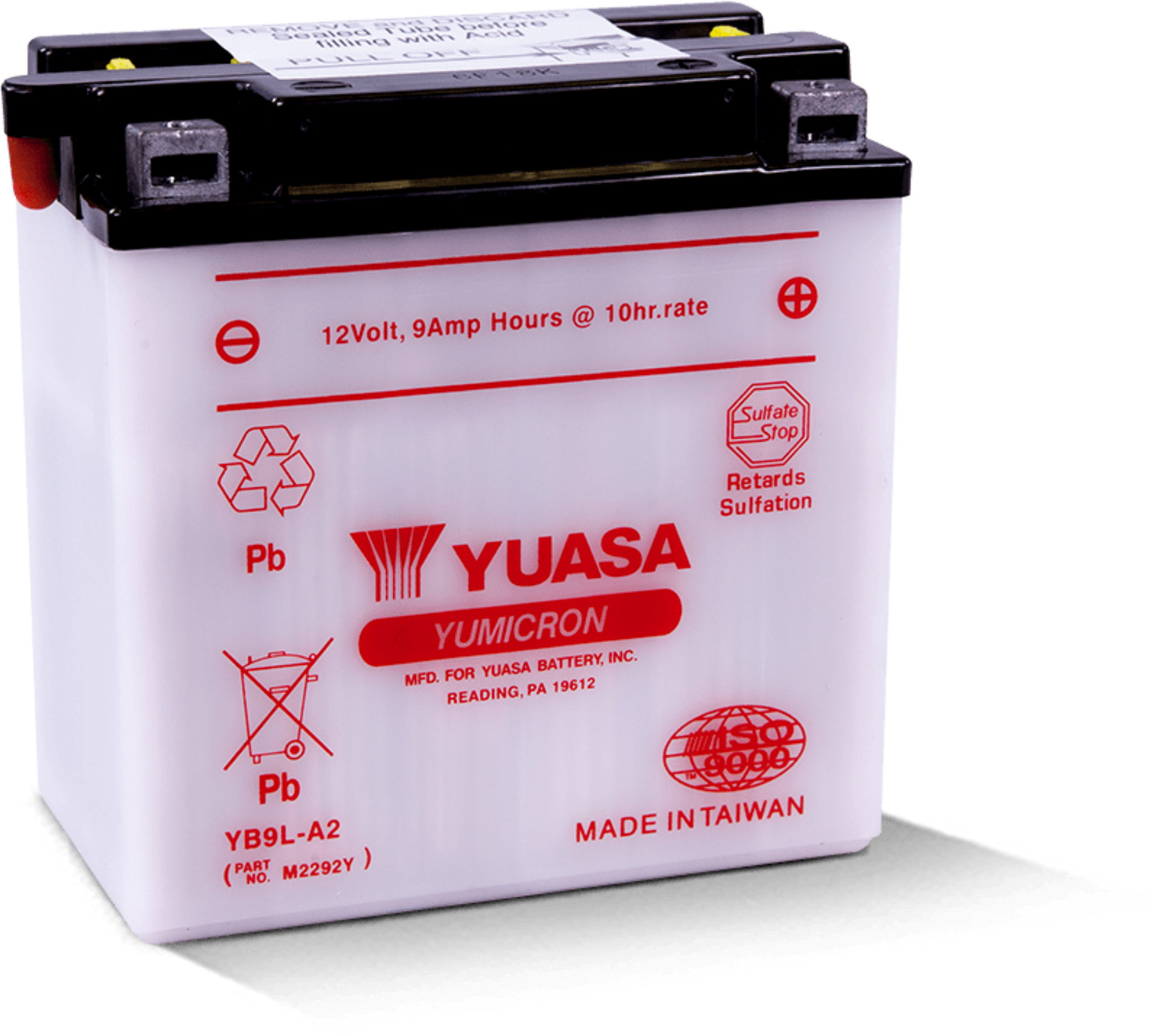 Picture of Yuasa YB9L-A2 Yumicron 12-Volt Battery