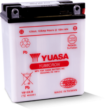 Picture of Yuasa YB12A-B Yumicron 12-Volt Battery