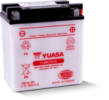 Picture of Yuasa YB10L-B2 Yumicron 12-Volt Battery