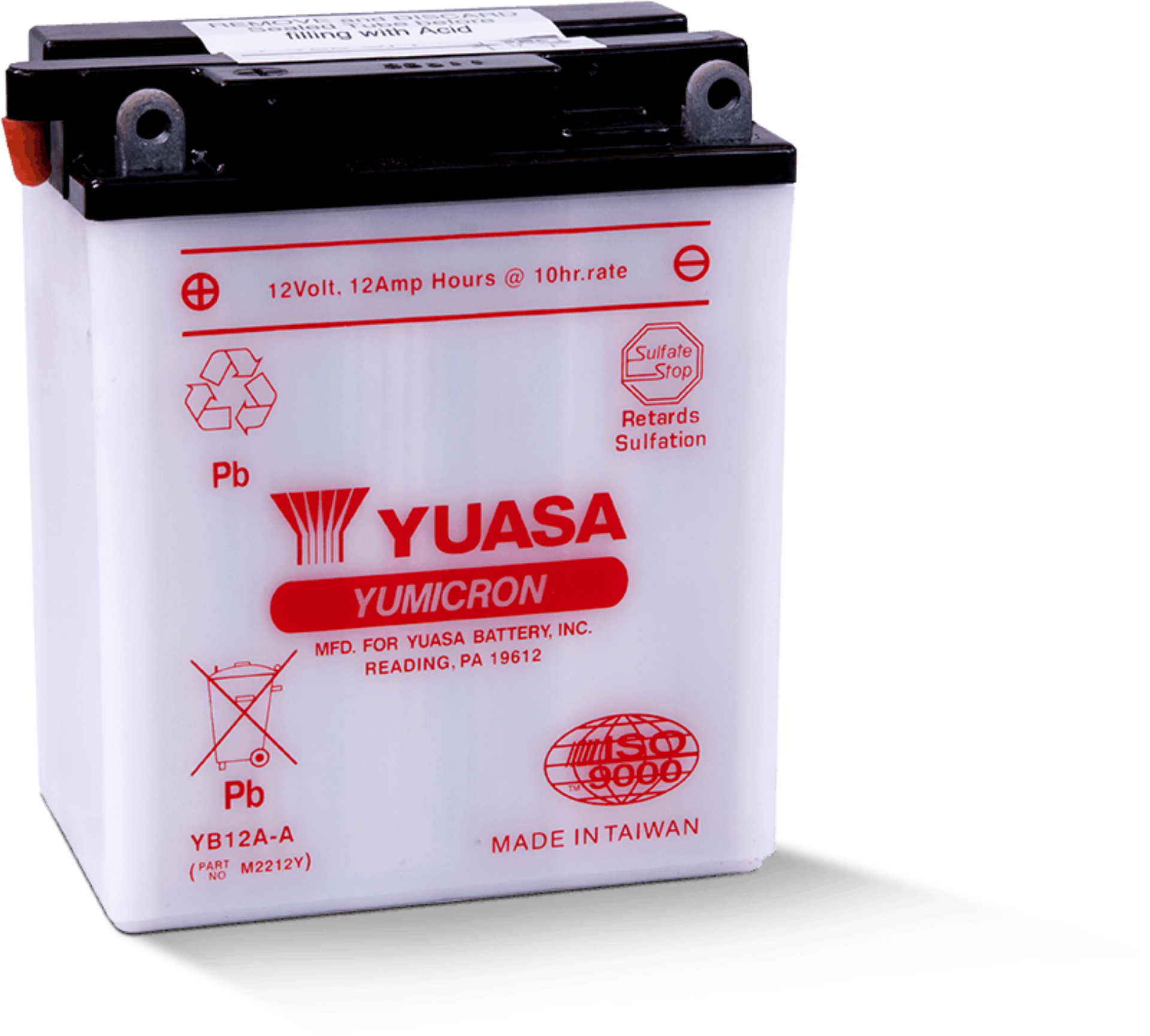 Picture of Yuasa YB12A-A Yumicron 12-Volt Battery