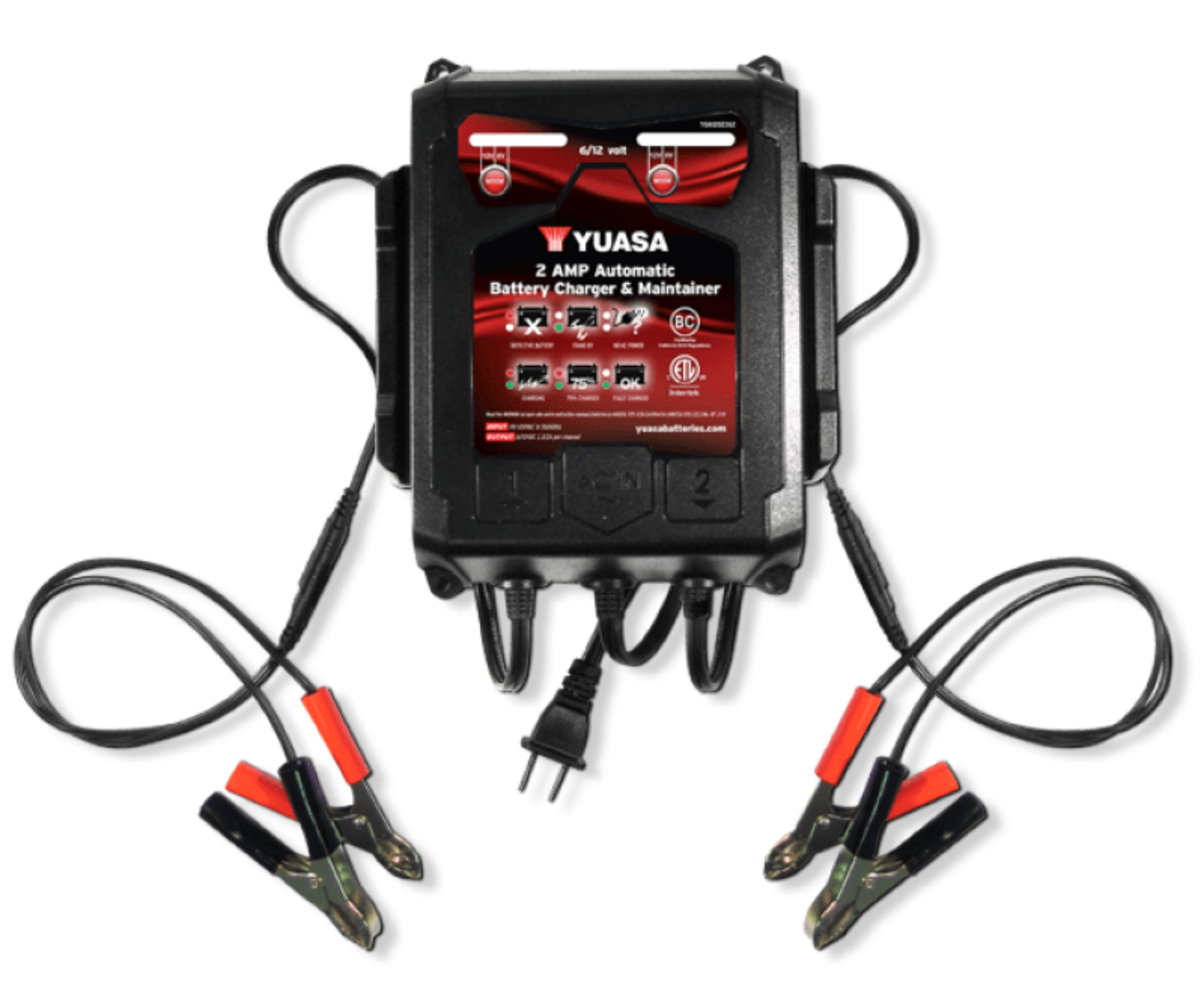 Picture of Yuasa 2 Amp Charger & Maintainer - 6V-12V