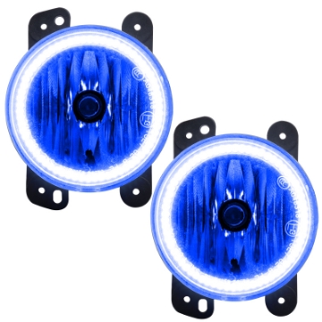 Picture of Oracle Lighting 10-15 Jeep Wrangler JK Pre-Assembled LED Halo Fog Lights -Blue