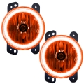 Picture of Oracle Lighting 10-15 Jeep Wrangler JK Pre-Assembled LED Halo Fog Lights -Amber