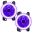 Picture of Oracle Lighting 10-15 Jeep Wrangler JK Pre-Assembled LED Halo Fog Lights -UV-Purple
