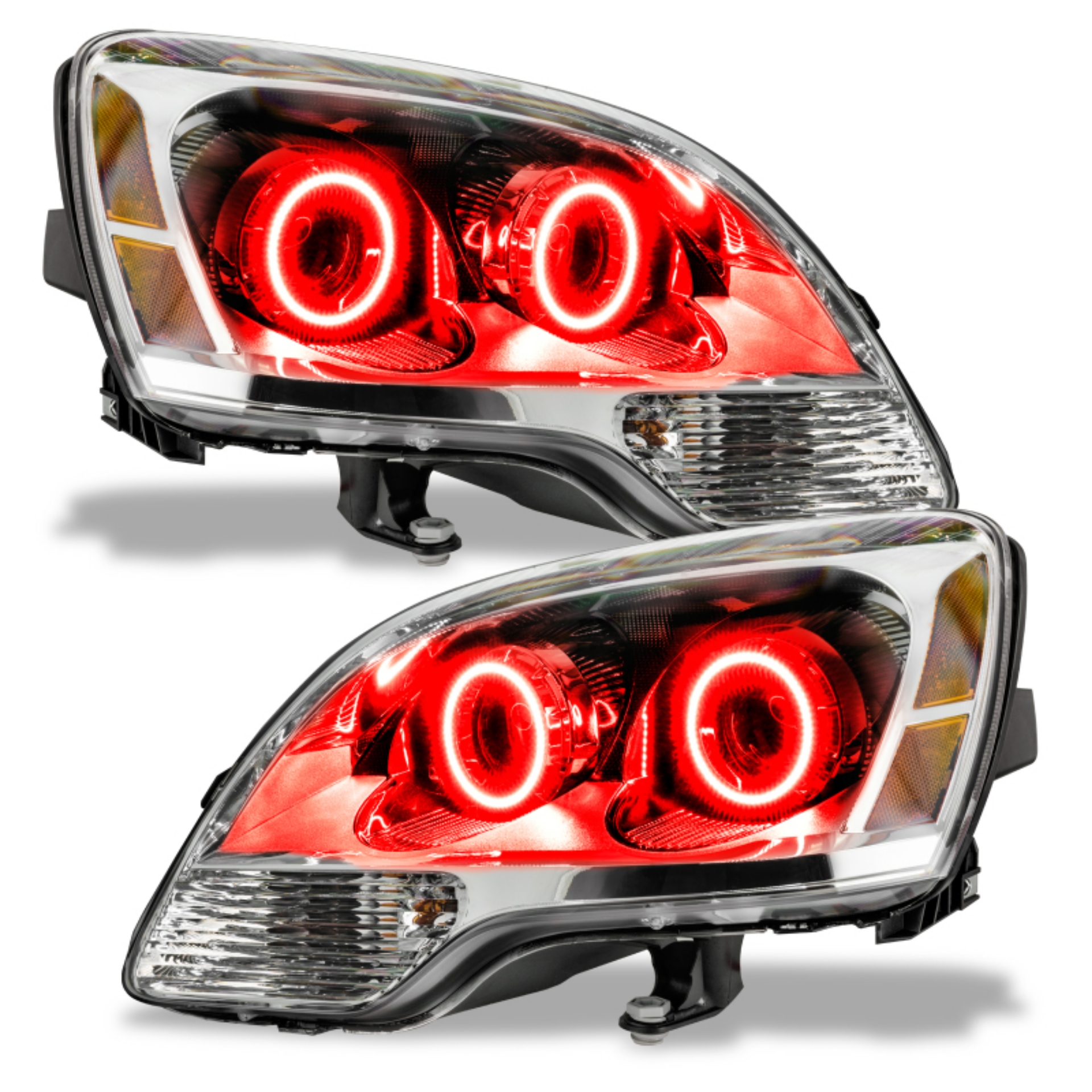 Picture of Oracle Lighting 08-12 GMC Acadia Non-HID Pre-Assembled LED Halo Headlights -Red