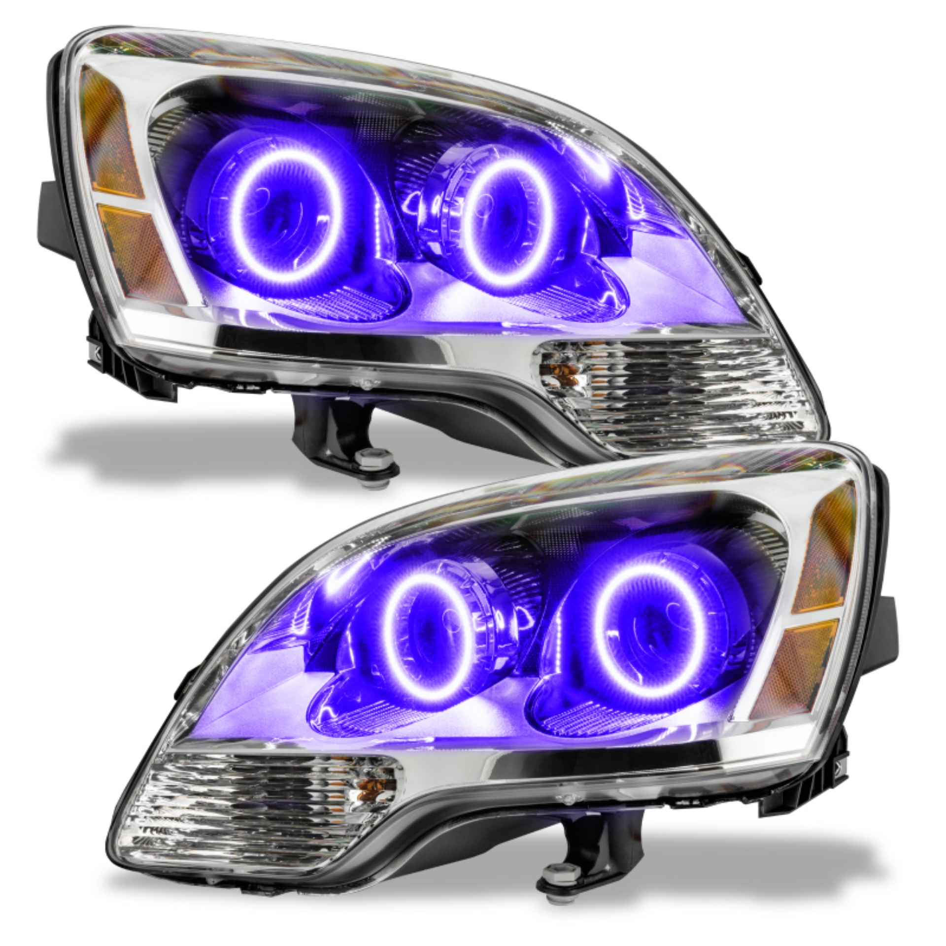 Picture of Oracle Lighting 08-12 GMC Acadia Non-HID Pre-Assembled LED Halo Headlights-UV-Purple