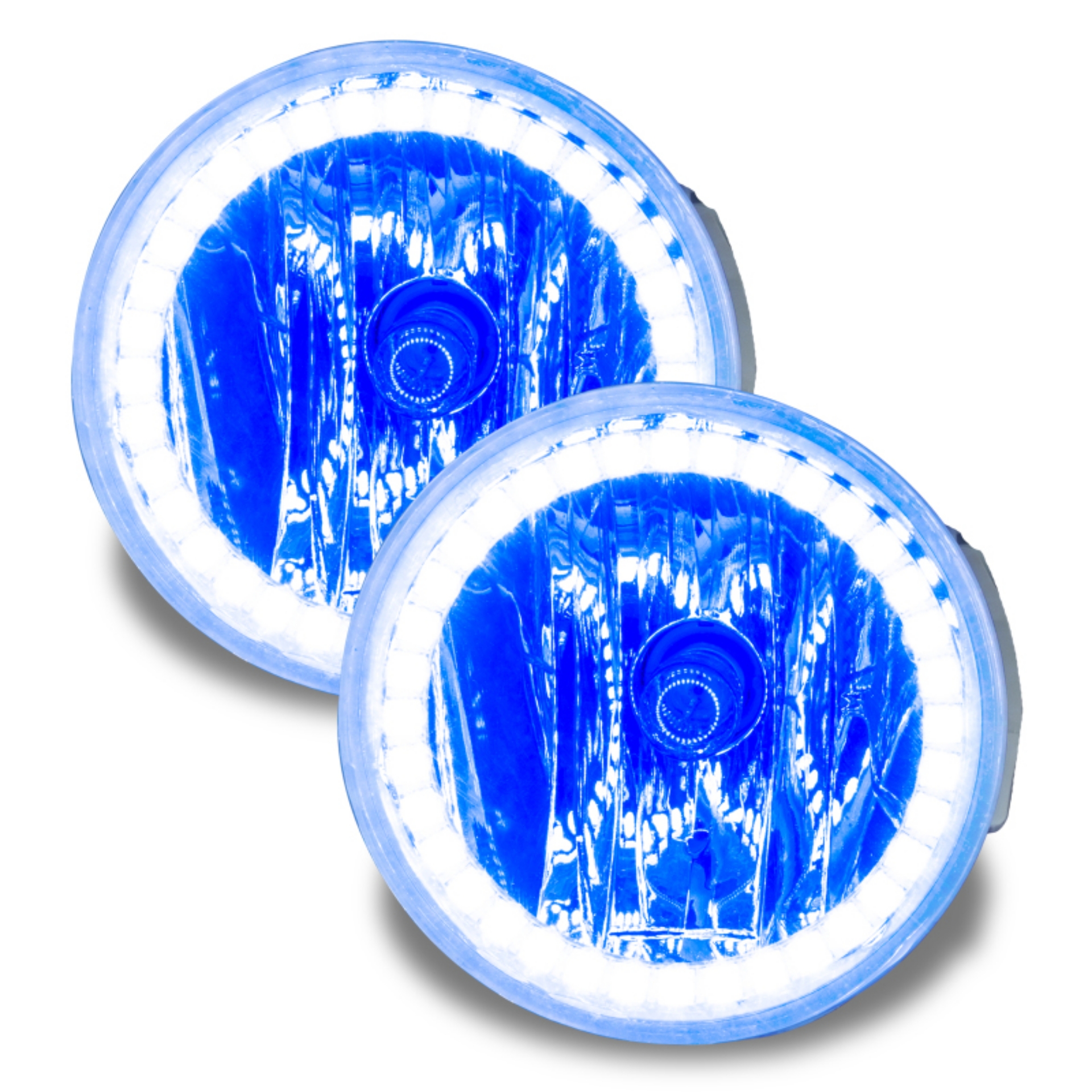 Picture of Oracle Lighting 08 Ford Explorer Sport Trac Pre-Assembled LED Halo Fog Lights -Blue