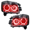 Picture of Oracle Lighting 08-15 Nissan Armada Pre-Assembled LED Halo Headlights -Red