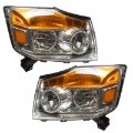 Picture of Oracle Lighting 08-15 Nissan Armada Pre-Assembled LED Halo Headlights -Red