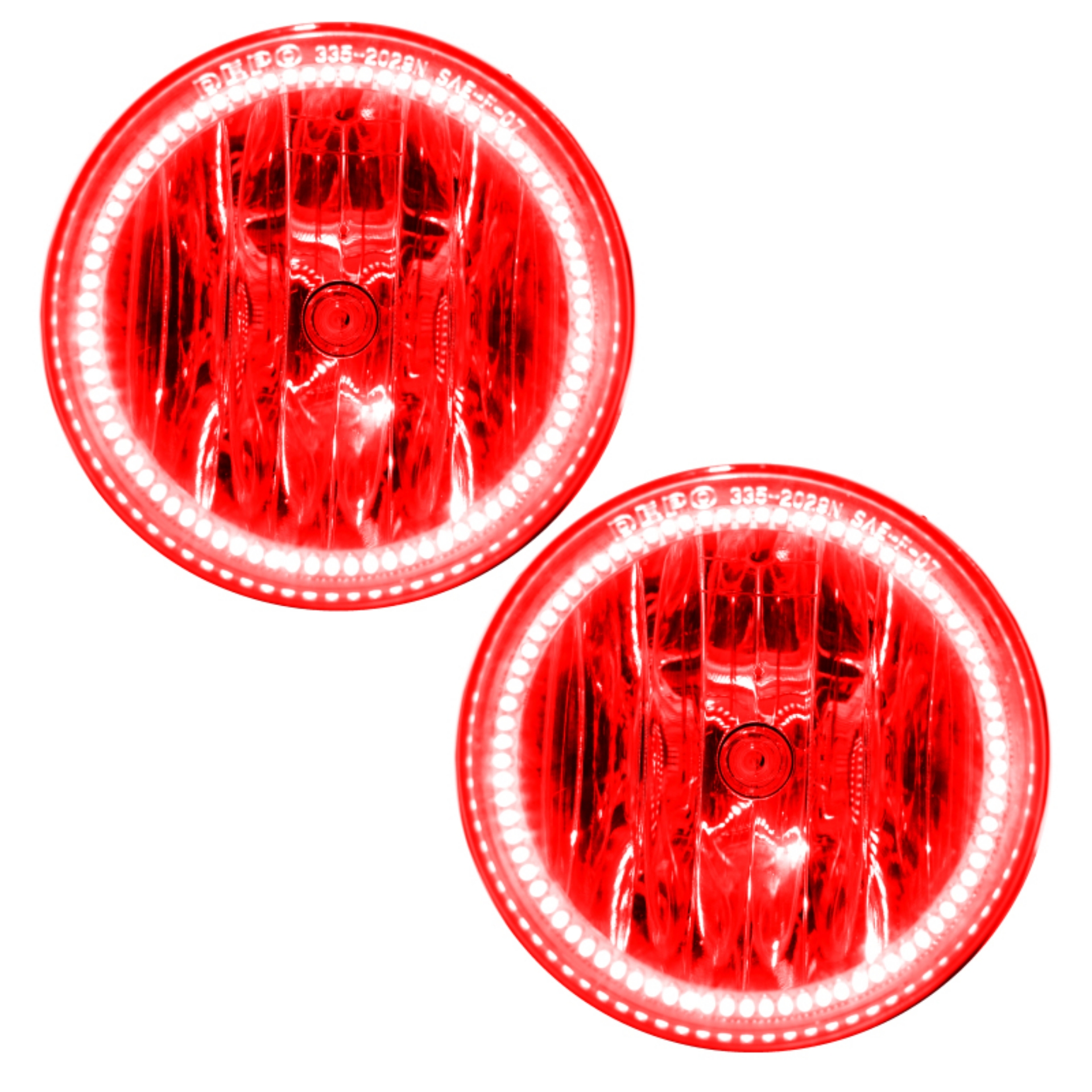 Picture of Oracle Lighting 14-15 GMC Sierra 1500 Pre-Assembled LED Halo Fog Lights -Red