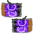 Picture of Oracle Lighting 07-13 GMC Sierra Pre-Assembled LED Halo Headlights -UV-Purple