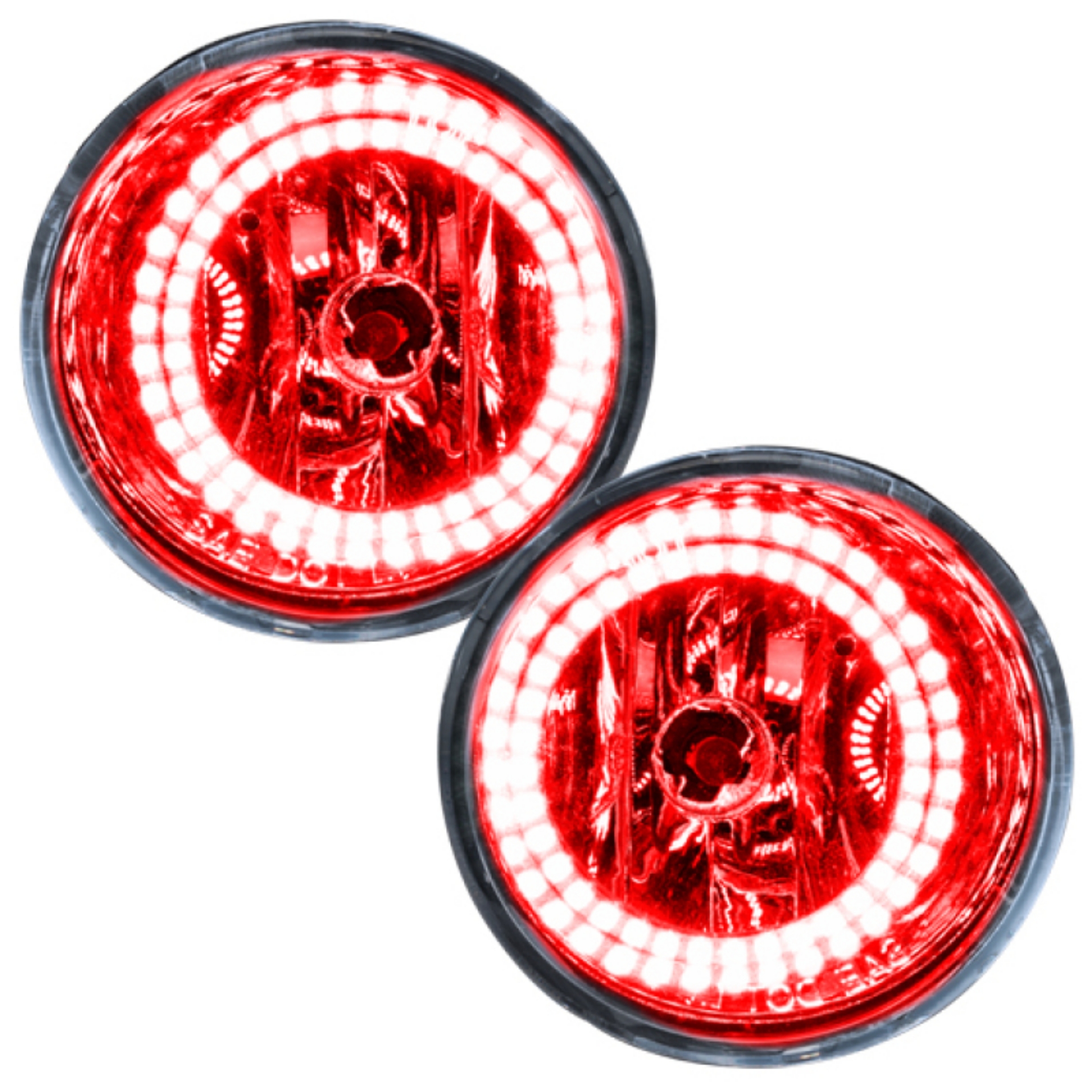 Picture of Oracle Lighting 04-07 Nissan Armada Pre-Assembled LED Halo Fog Lights -Red