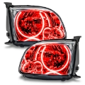 Picture of Oracle Lighting 0506 Toyota Tundra Regular-Accessible PreAssembled Halo Headlights Red