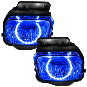 Picture of Oracle Lighting 03-06 Chevrolet Silverado Pre-Assembled LED Halo Fog Lights -Blue