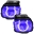 Picture of Oracle Lighting 03-06 Chevrolet Silverado Pre-Assembled LED Halo Fog Lights -UV-Purple