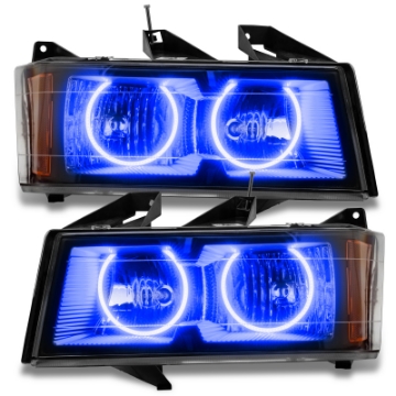 Picture of Oracle Lighting 04-12 Chevrolet Colorado Pre-Assembled LED Halo Headlights -Blue