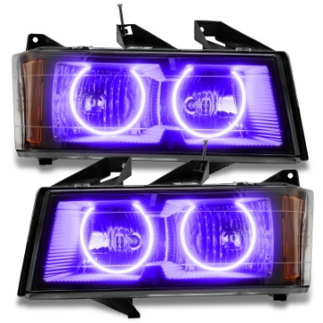 Picture of Oracle Lighting 04-12 Chevrolet Colorado Pre-Assembled LED Halo Headlights -UV-Purple