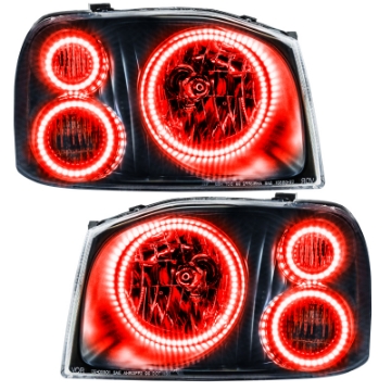 Picture of Oracle Lighting 01-04 Nissan Frontier Pre-Assembled LED Halo Headlights -Red