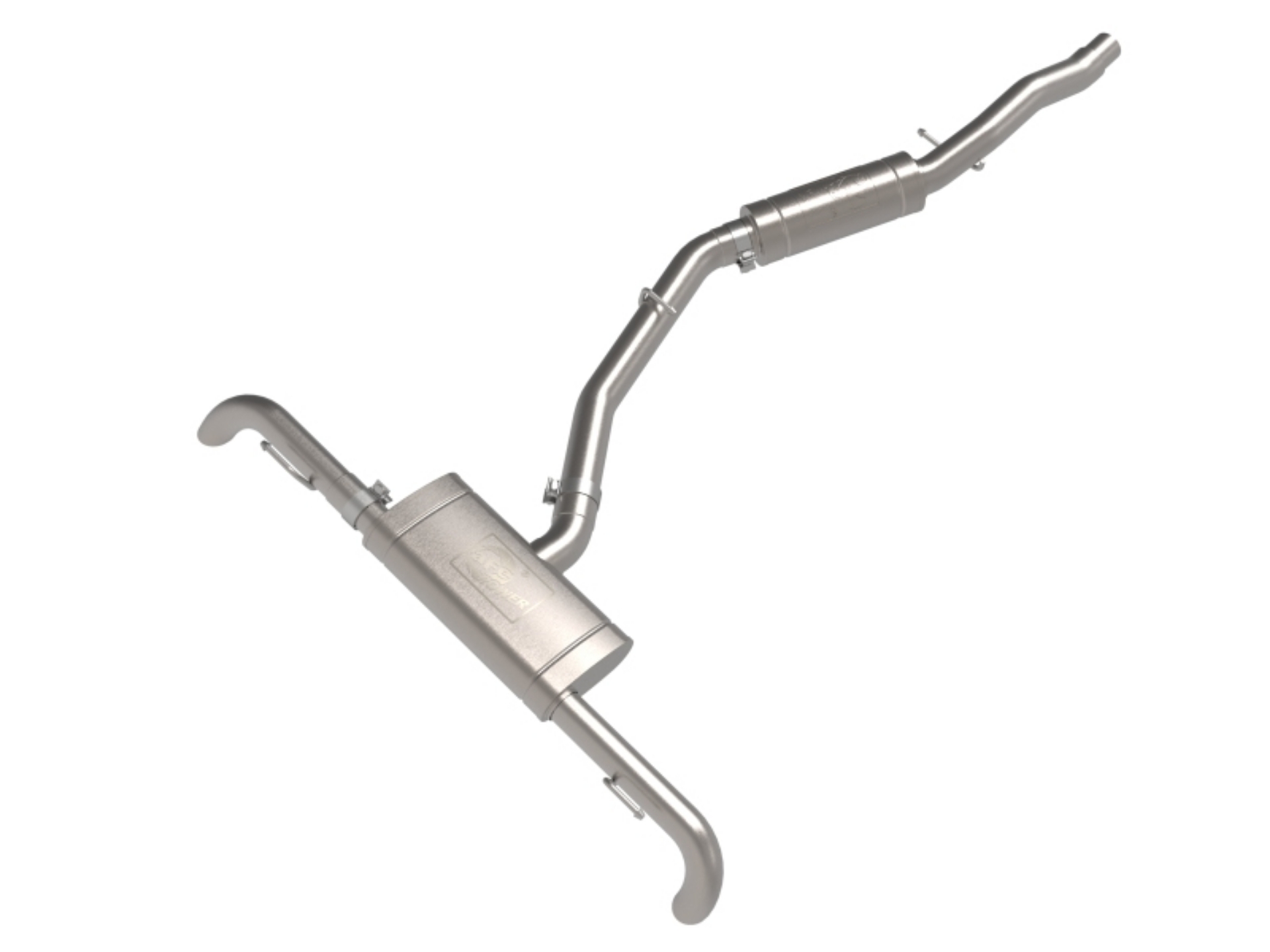 Picture of aFe MACH Force-Xp 17-21 Audi Q5 L4-2-0L T 3in to 2-5in Stainless Steel Cat-Back Exhaust System