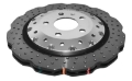 Picture of DBA 13-16 Audi RS5 w-Scalloped edge Iron Discs Rear 5000 Series Drilled Wavy Rotor w-Silver Hat