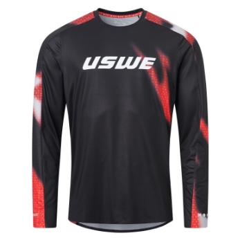 Picture of USWE Kalk Off-Road Jersey Adult Flame Red - XS