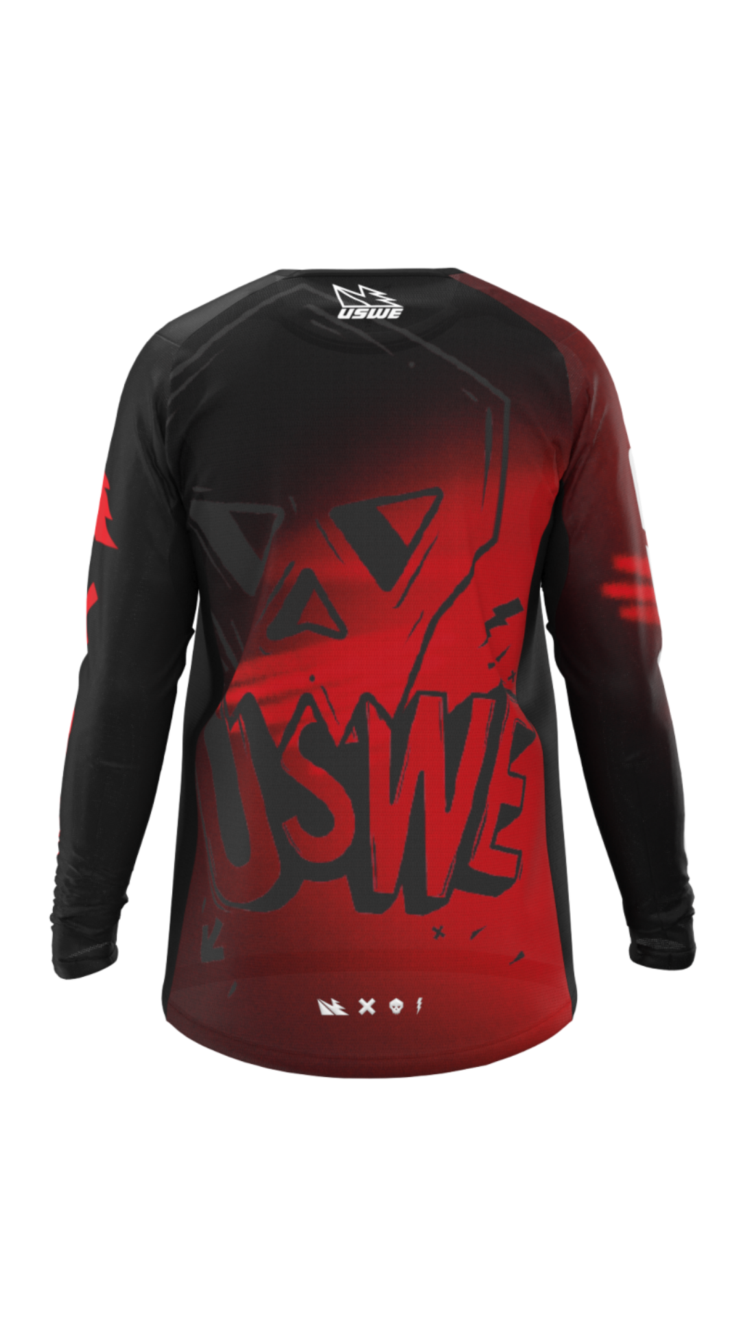 Picture of USWE Kalk Cartoon Off-Road Jersey Flame Red - XL