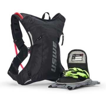 Picture of USWE Moto Hydro Hydration Pack 3L - Carbon Black-Grey