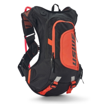 Picture of USWE Moto Hydro Hydration Pack 12L - Black-Factory Orange
