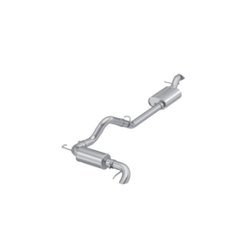 Picture of MBRP 2021-2023 Ford Bronco 2-3L-2-7L Stainless Steel 3in Cat-Back, Single High Clearance Rear Exit