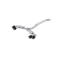 Picture of MBRP 2009-2023 Nissan GTR 3-8L Stainless Steel 3-5in Cat-Back, Dual Split Rear Quad Carbon Tips