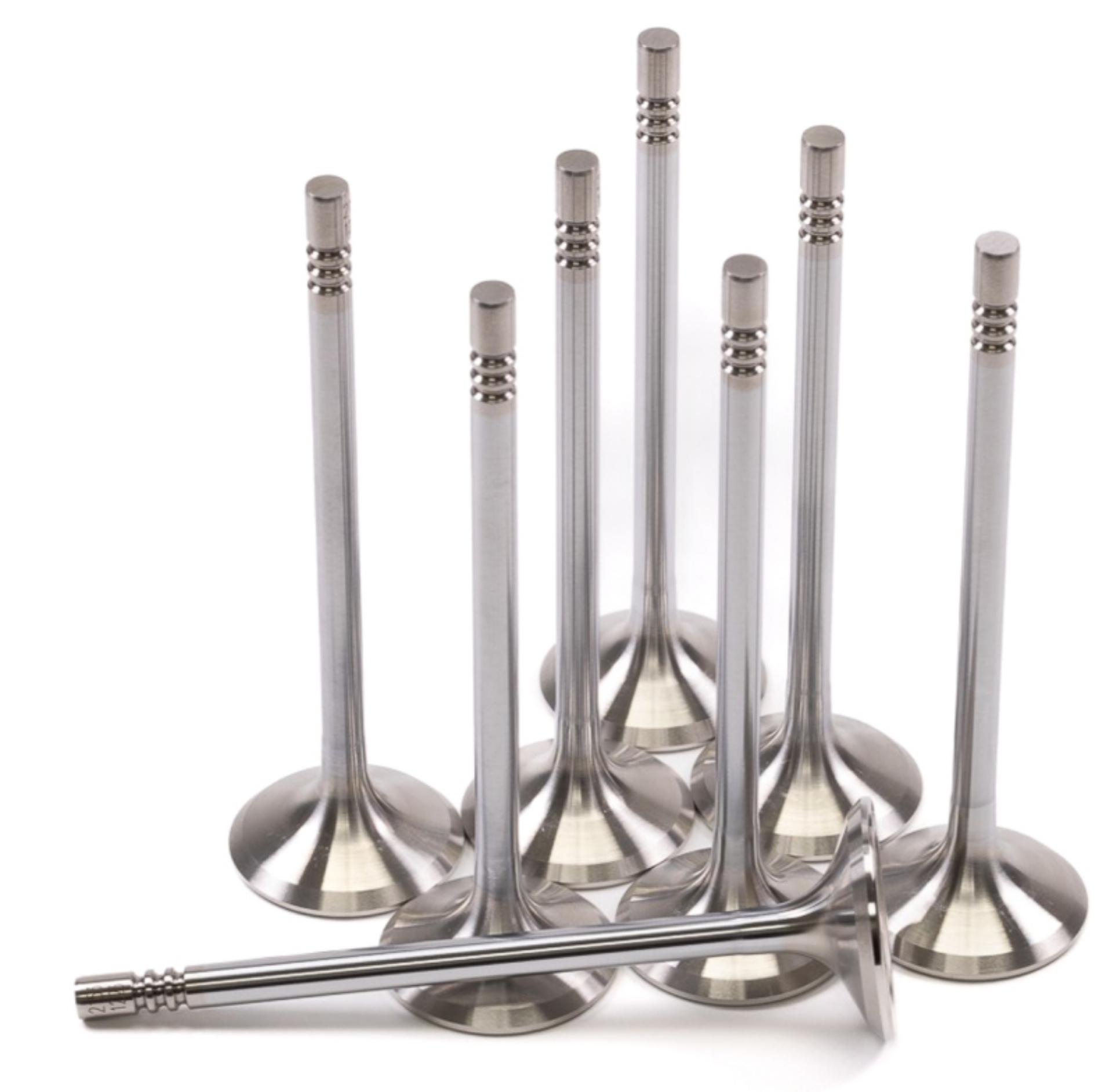 Picture of GSC P-D Ford Mustang 5-0L Coyote Gen 1-2 31-75mm Head STD Chrome Polished Exhaust Valve - Set of 8