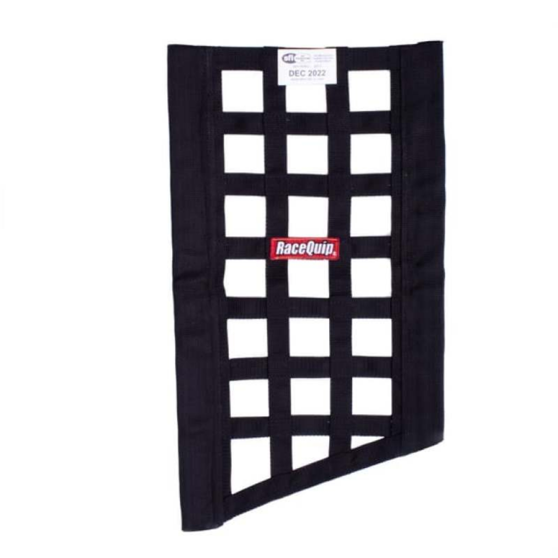 Picture of RaceQuip SFI 27-1 Rated Ribbon Style Funny Car Window Net - Black 22 to 18 H X 12 W