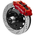 Picture of Wilwood 63-87 C10 FNSL6R Front Big Brake Brake Kit 14in drill-slot 6x5-5 BP for drop spindles - Red