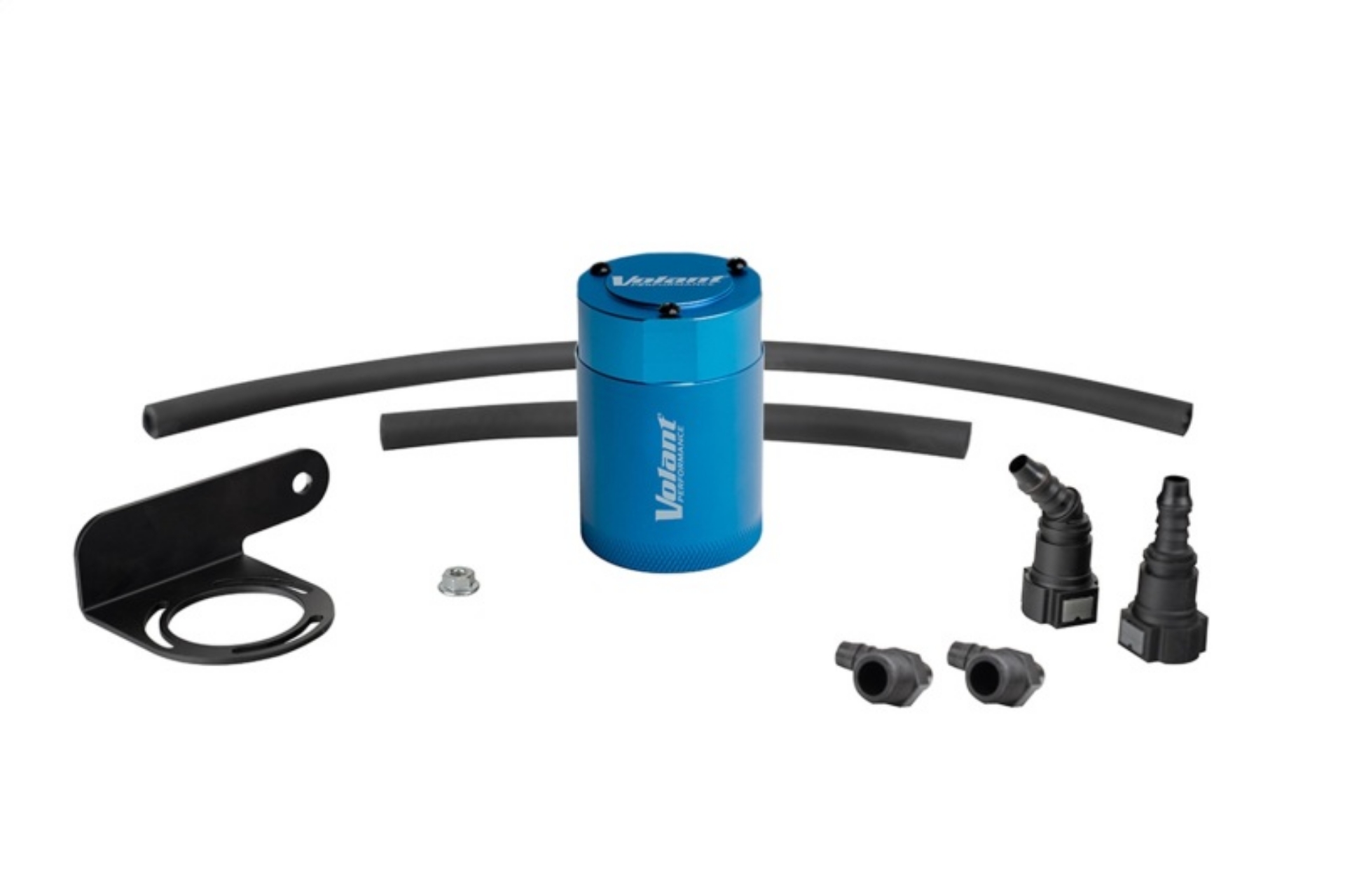 Picture of Volant 19-25 Chevrolet Silverado 1500 3oz Aluminum Oil Catch Can w-Mounting Bracket - Blue
