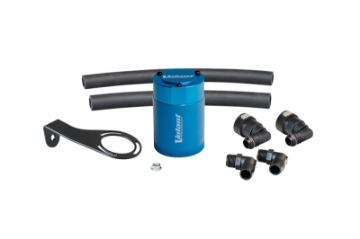 Picture of Volant 21-25 Ford Bronco 2-7L Turbo Auto 3oz Aluminum Oil Catch Can w-Mounting Bracket - Blue
